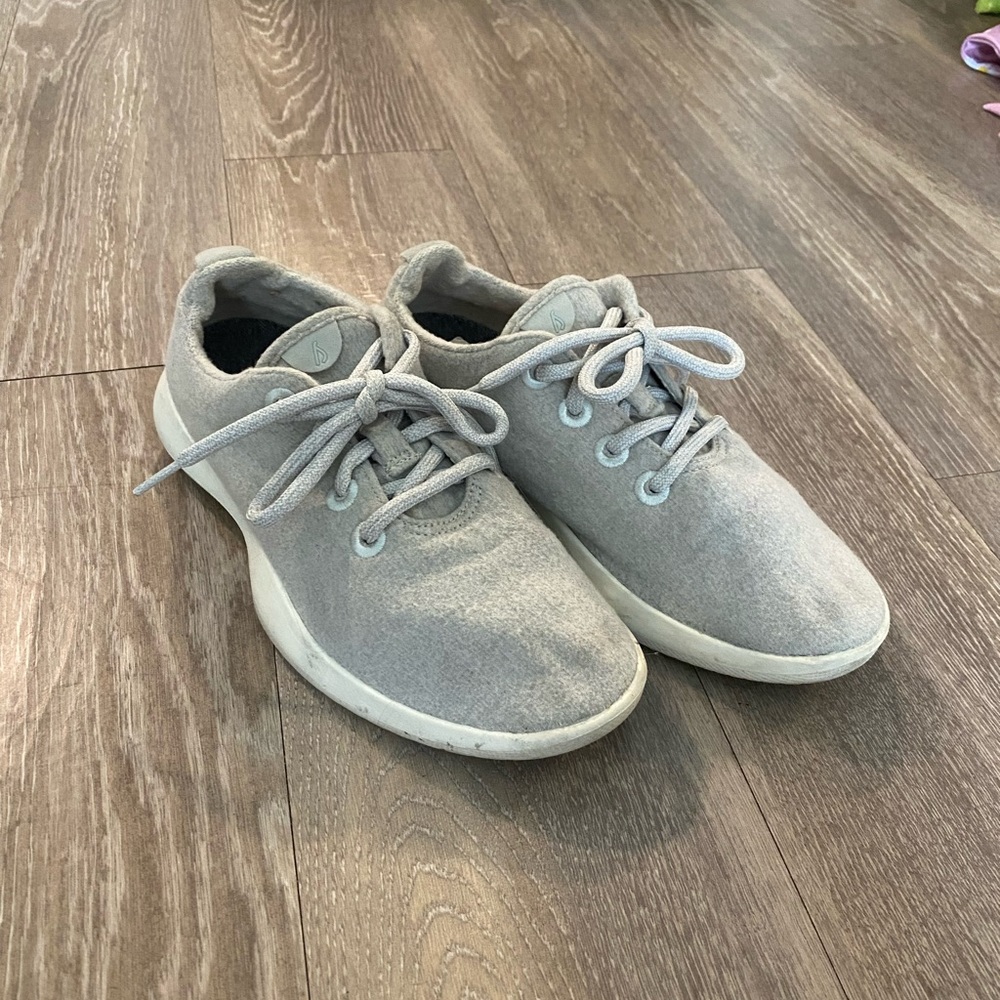 Allbirds Light Grey Wool Runners Sneakers - 7